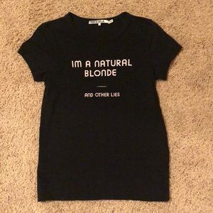 Pam & Gela Black Tee